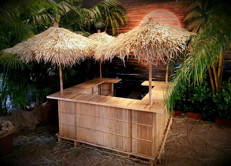 Bar met Parasols Verhuur - Van Straalen - Planten, Bomen Decor Verhuur